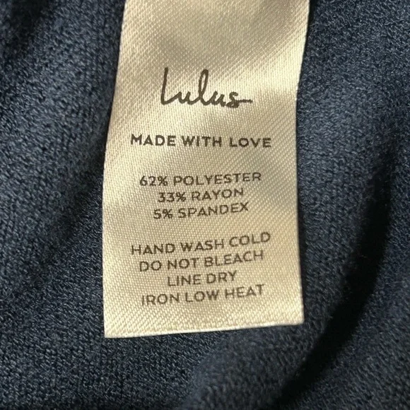 Lulus Verla Blue Dolman Sleeve Sweater Top Size Large - Picture 7 of 7